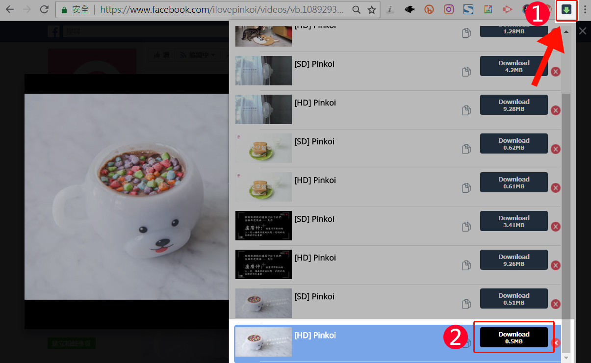 下載 FB 影片,Facebook,影片,下載影片,FB,臉書,擴充功能